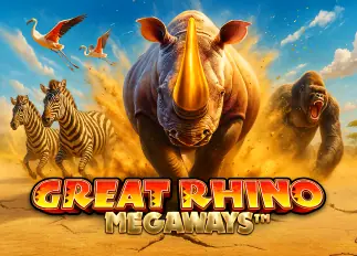 เครดิตฟรี300 Great Rhino Megaways ทดลองเล่นฟรี